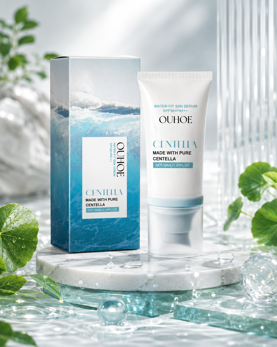 Sérum Solar Water-Fit SPF50+ PA+++ 50ml – Protección Invisible, Hidratación Profunda y Cuidado Diario para Todo Tipo de Piel